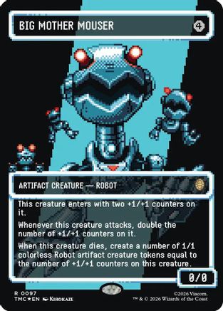 Big Mother Mouser (Surge Foil) (TMC-097) [Commander: Teenage Mutant Ninja Turtles] Foil MTG Single Wizards of the Coast