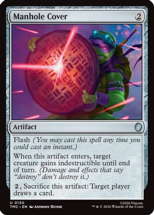 Manhole Cover (TMC-130) [Commander: Teenage Mutant Ninja Turtles] MTG Single Wizards of the Coast