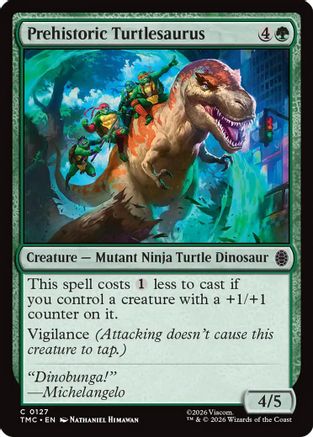 Prehistoric Turtlesaurus (TMC-127) [Commander: Teenage Mutant Ninja Turtles] MTG Single Wizards of the Coast