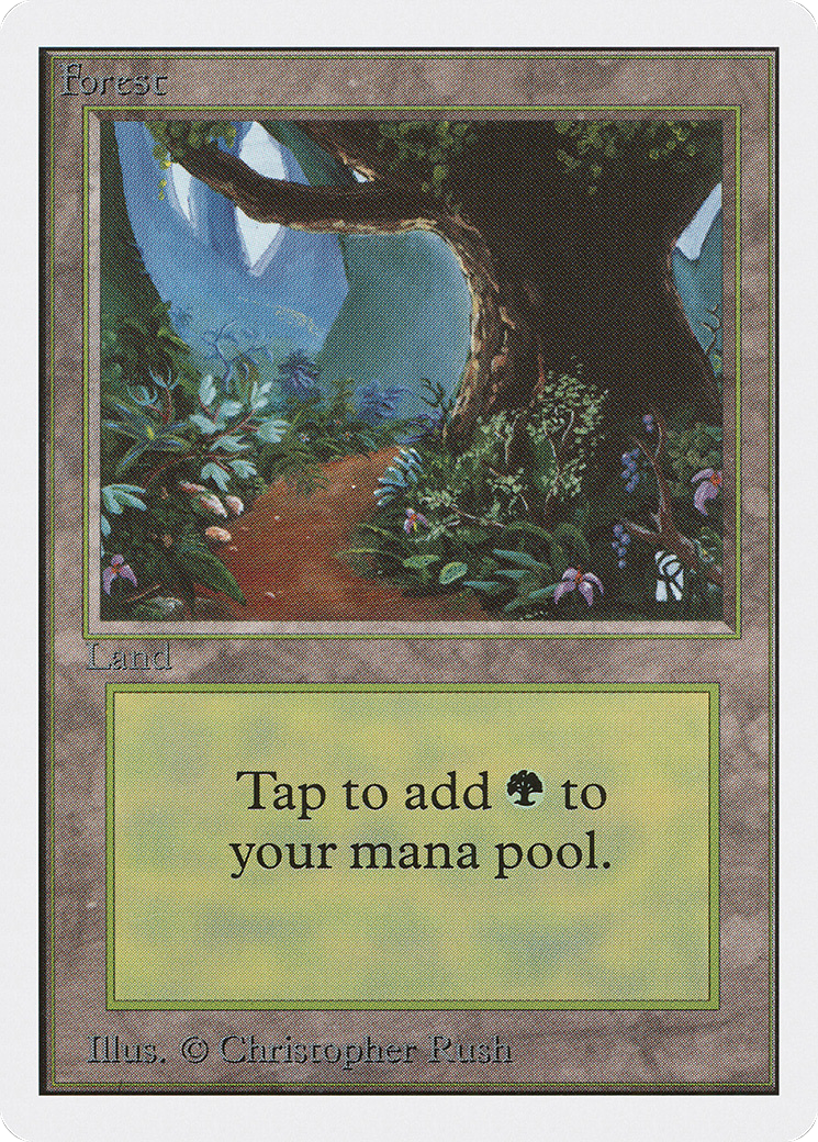 Forest (2ED-301) [Oldschool] Unlimited Edition MTG Single Wizards of the Coast