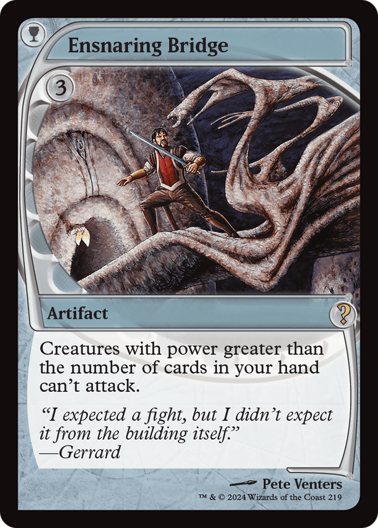 Ensnaring Bridge (Future Sight) (MB2-219) [Mystery Booster] Mystery Booster 2 Foil MTG Single Wizards of the Coast