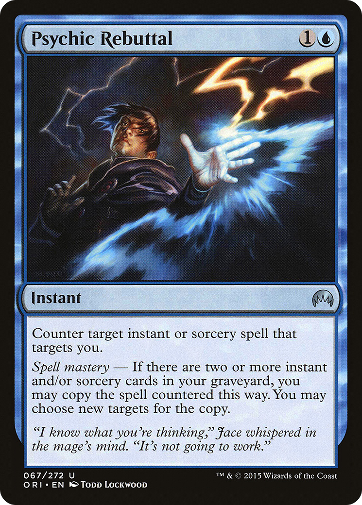 Psychic Rebuttal (ORI-067) [Magic Origins] Foil MTG Single Wizards of the Coast