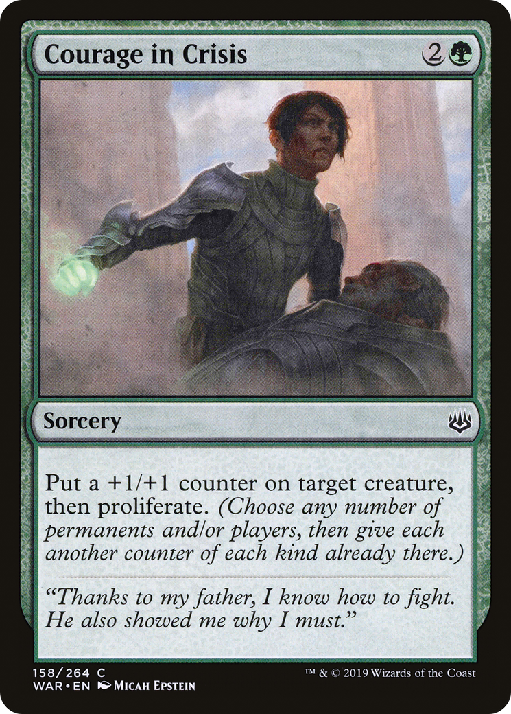 Courage in Crisis (WAR-158) [War of the Spark] Foil MTG Single Wizards of the Coast