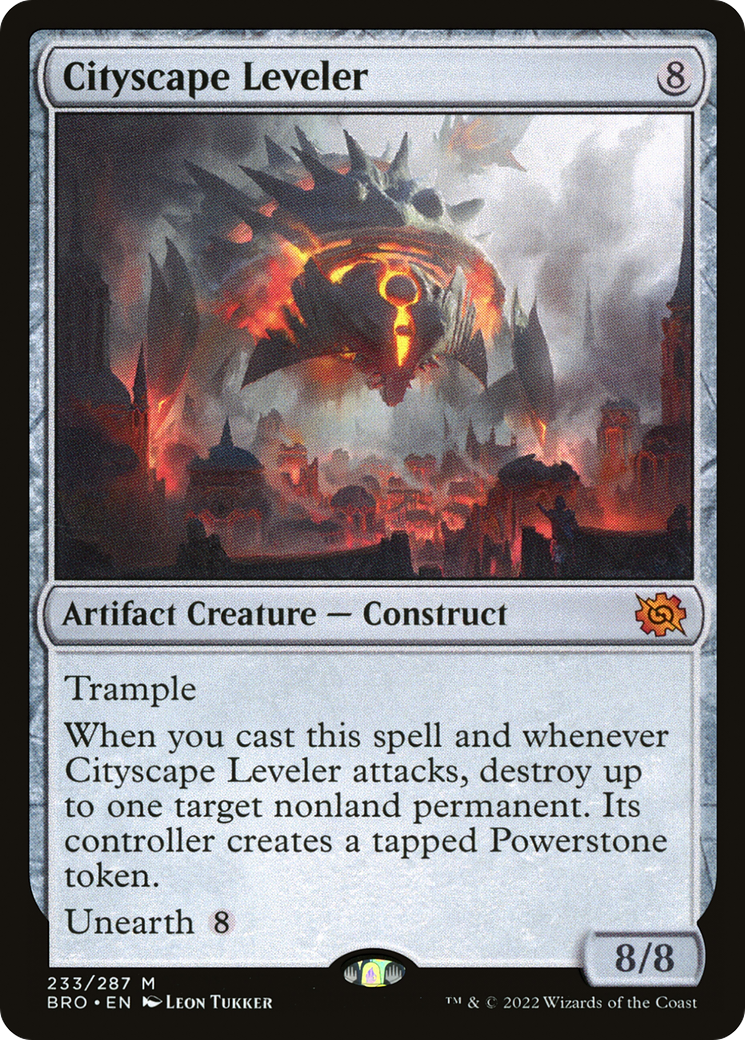 Cityscape Leveler (BRO-233) [The Brothers' War] Foil MTG Single Wizards of the Coast