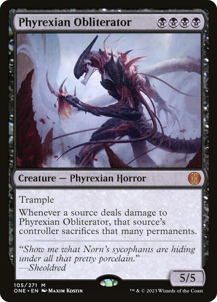 Phyrexian Obliterator (ONE-105) [Phyrexia: All Will Be One] MTG Single Wizards of the Coast