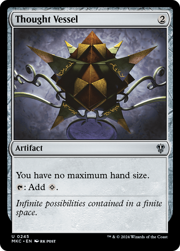 Thought Vessel (MKC-245) [Murders at Karlov Manor Commander] MTG Single Wizards of the Coast