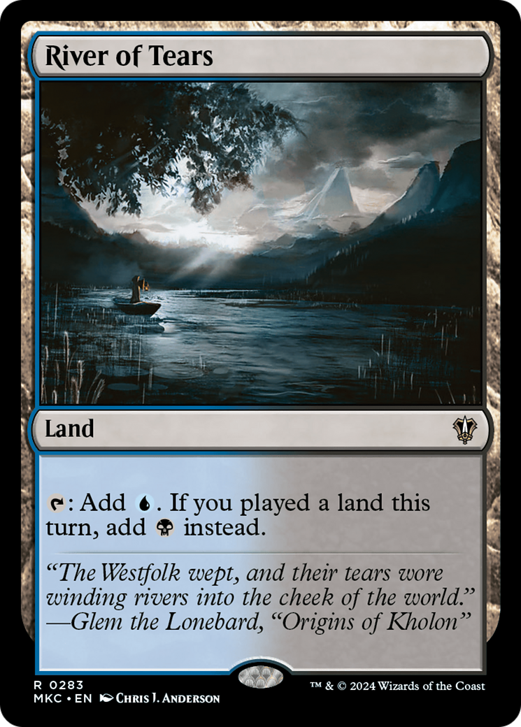 River of Tears (MKC-283) [Murders at Karlov Manor Commander] MTG Single Wizards of the Coast