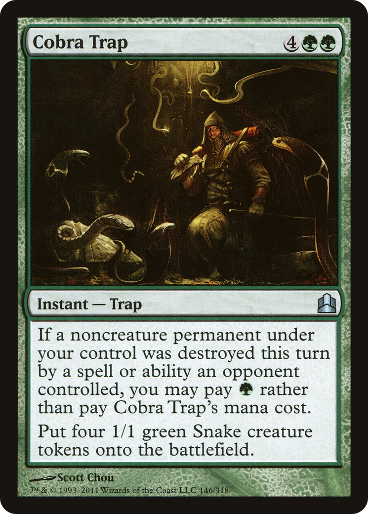 Cobra Trap (CMD-146) [Commander 2011] MTG Single Wizards of the Coast