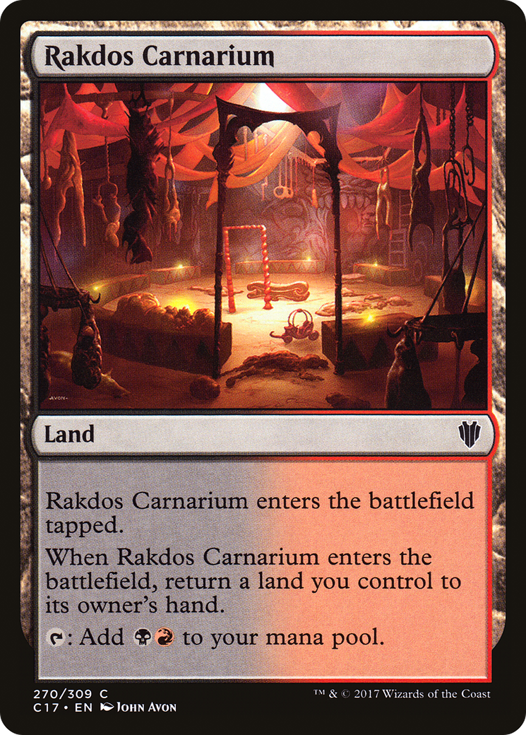 Rakdos Carnarium (C17-270) [Commander 2017] MTG Single Wizards of the Coast