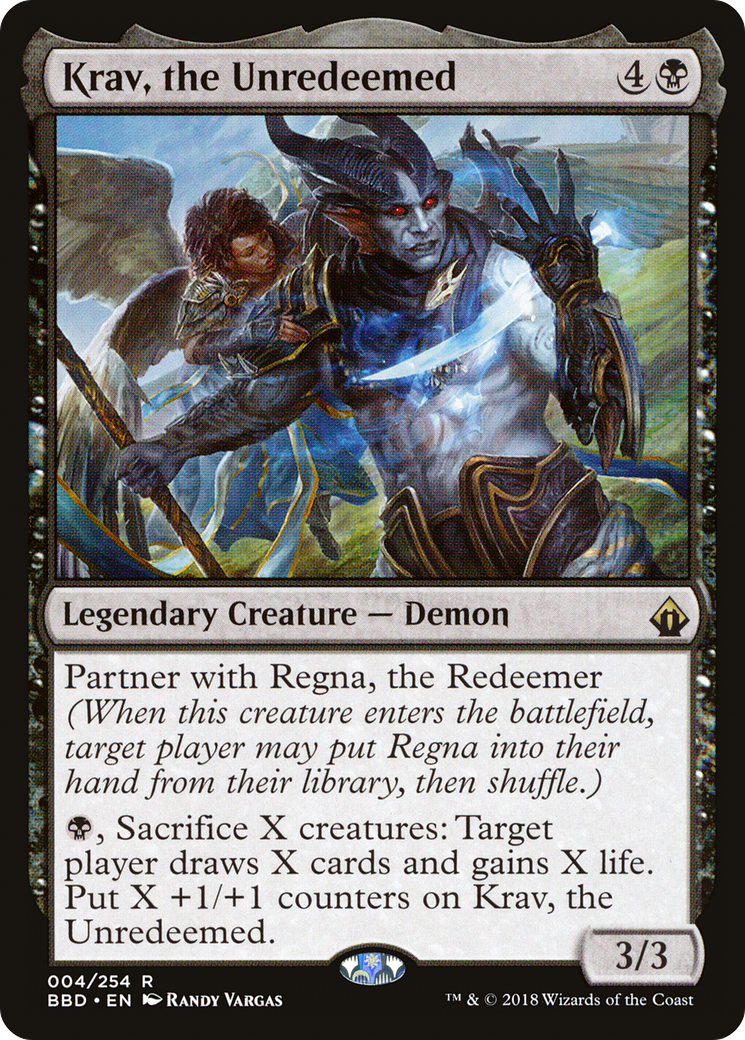 Krav, the Unredeemed (BBD-004) [Battlebond] MTG Single Wizards of the Coast