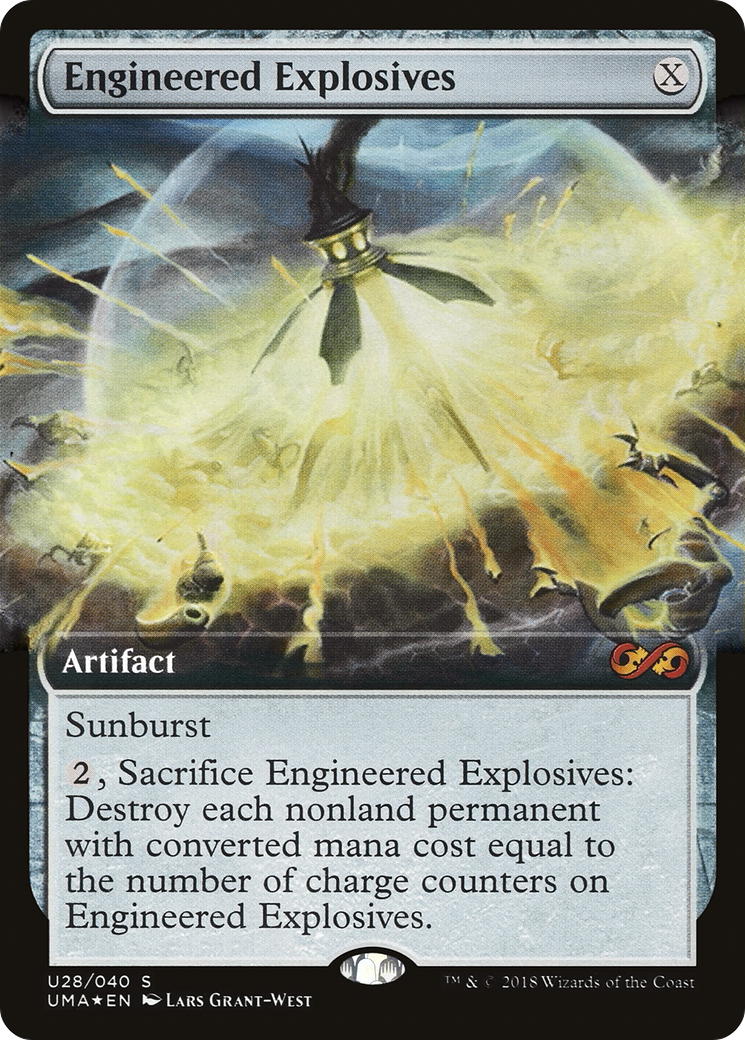 Engineered Explosives (UMA:BT-U28) [Ultimate Box Topper] (Extended Art) Foil MTG Single Wizards of the Coast