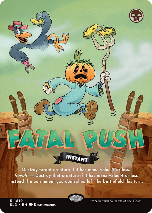 Fatal Push (1819) (SLD-1819) [Secret Lair] Drop (Borderless) MTG Single Wizards of the Coast