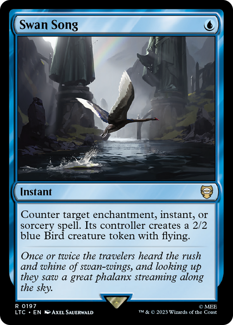 Swan Song (LTC-197) [Tales of Middle-earth Commander] MTG Single Wizards of the Coast