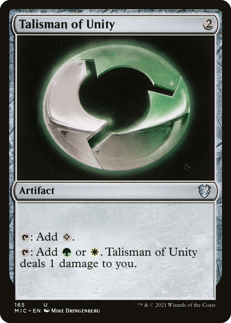 Talisman of Unity (MIC-165) [Midnight Hunt Commander] MTG Single Wizards of the Coast