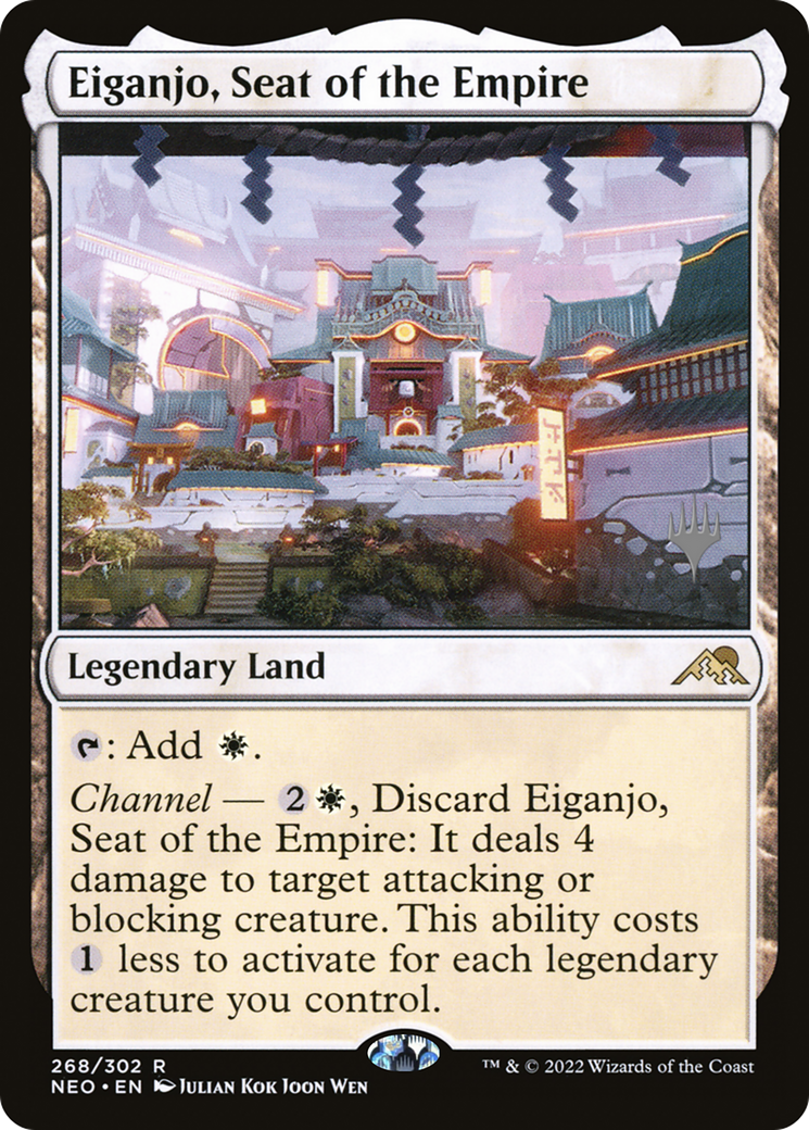 Eiganjo, Seat of the Empire (PPNEO-268) [Kamigawa: Neon Dynasty Promos] MTG Single Wizards of the Coast