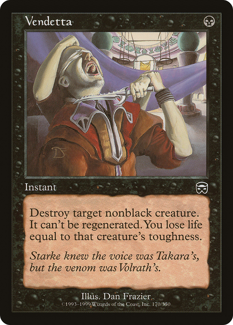 Vendetta (MMQ-170) [Mercadian Masques] MTG Single Wizards of the Coast