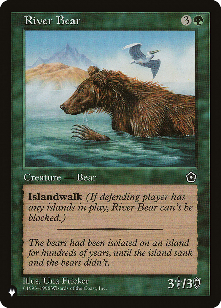 River Bear (LIST-) [Mystery Booster] The List MTG Single Wizards of the Coast