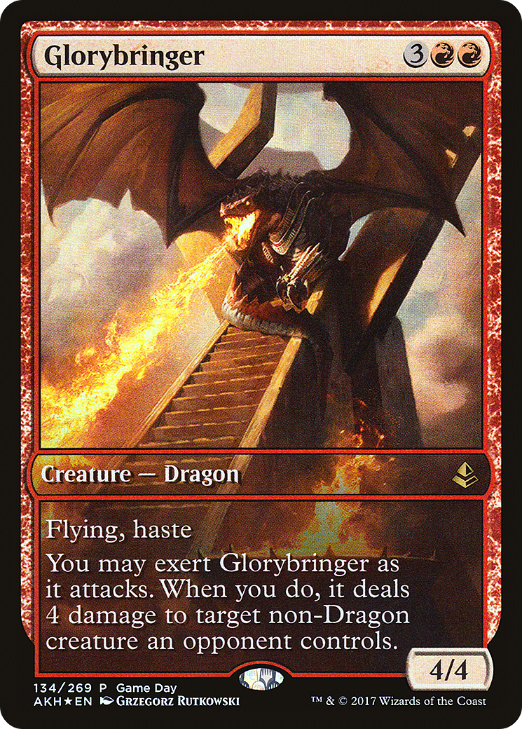 Glorybringer (GAME-134) [Amonkhet Promos] Foil MTG Single Wizards of the Coast