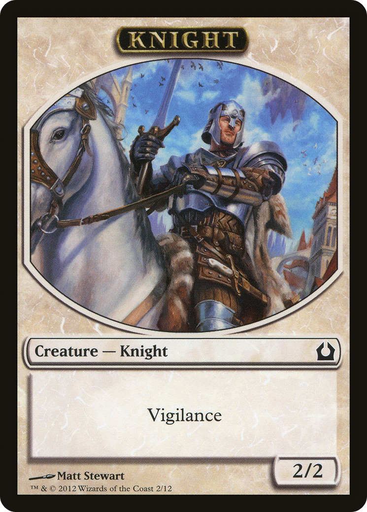Knight (RTR-002) [Tokens] Return to Ravnica Tokens MTG Single Wizards of the Coast