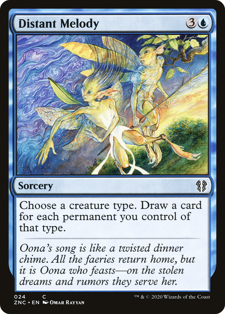 Distant Melody (ZNC-024) [Zendikar Rising Commander] MTG Single Wizards of the Coast