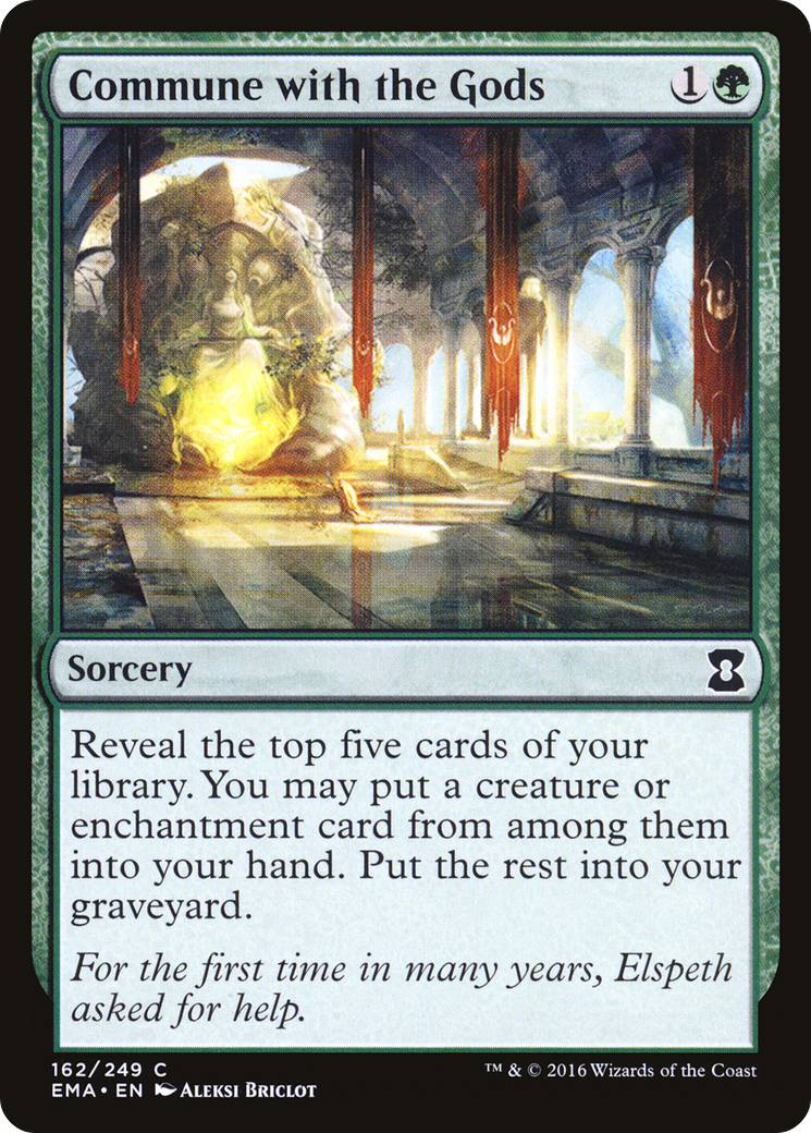Commune with the Gods (EMA-162) [Eternal Masters] Foil MTG Single Wizards of the Coast