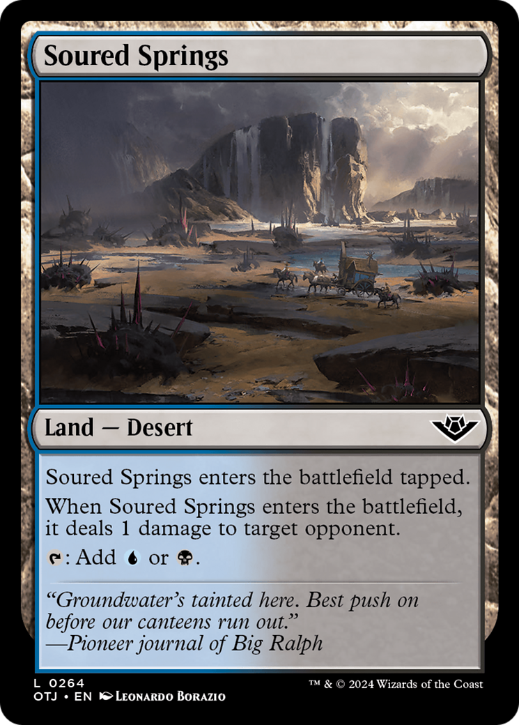 Soured Springs (OTJ-264) [Outlaws of Thunder Junction] Foil MTG Single Wizards of the Coast