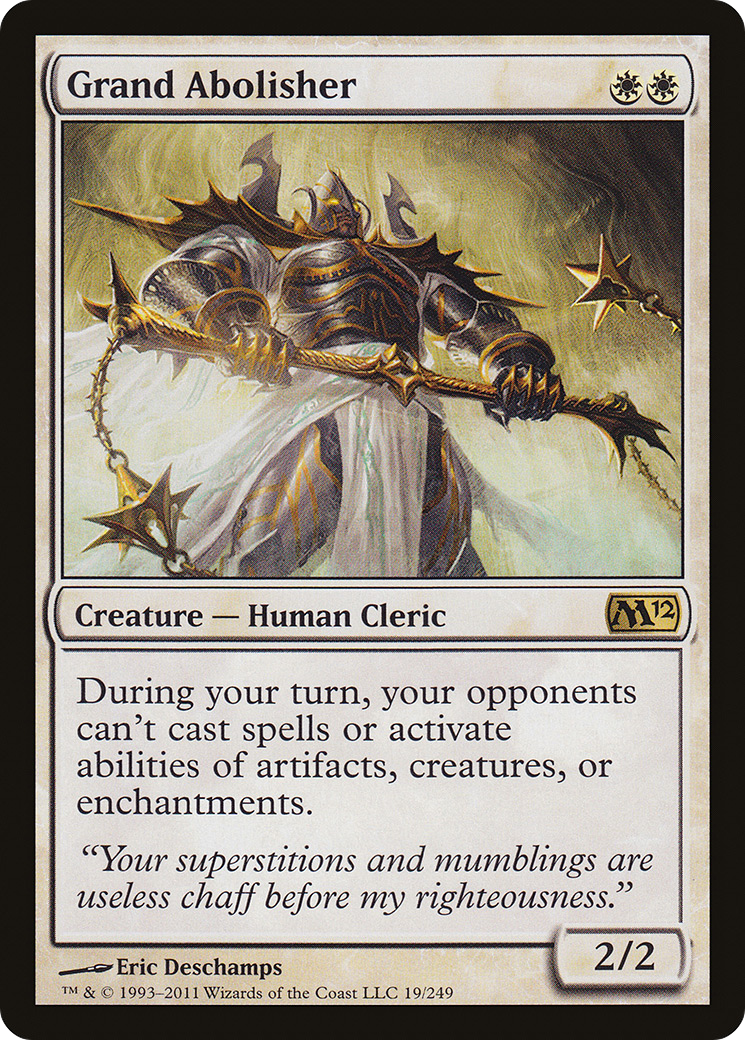 Grand Abolisher (M12-019) [Magic 2012] MTG Single Wizards of the Coast
