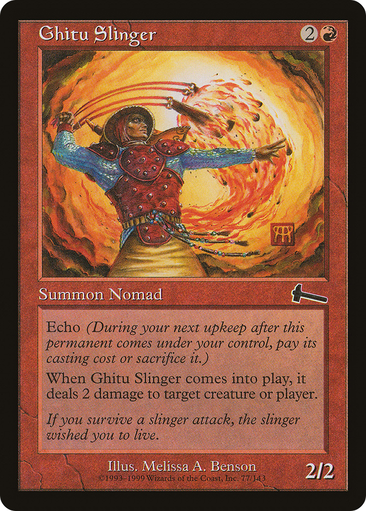 Ghitu Slinger (ULG-077) [Urza's Legacy] MTG Single Wizards of the Coast