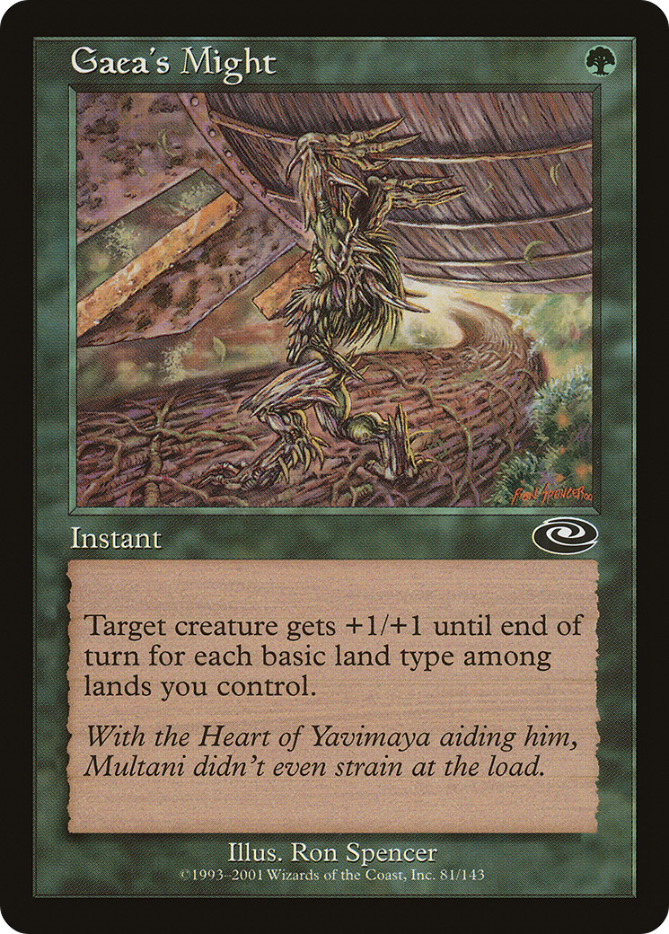 Gaea's Might (PLS-081) [Planeshift] MTG Single Wizards of the Coast