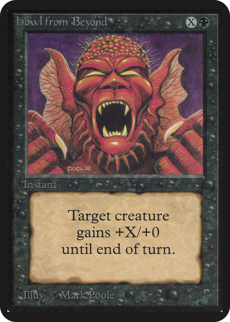 Howl from Beyond (LEA-) [Oldschool] Limited Edition Alpha MTG Single Wizards of the Coast