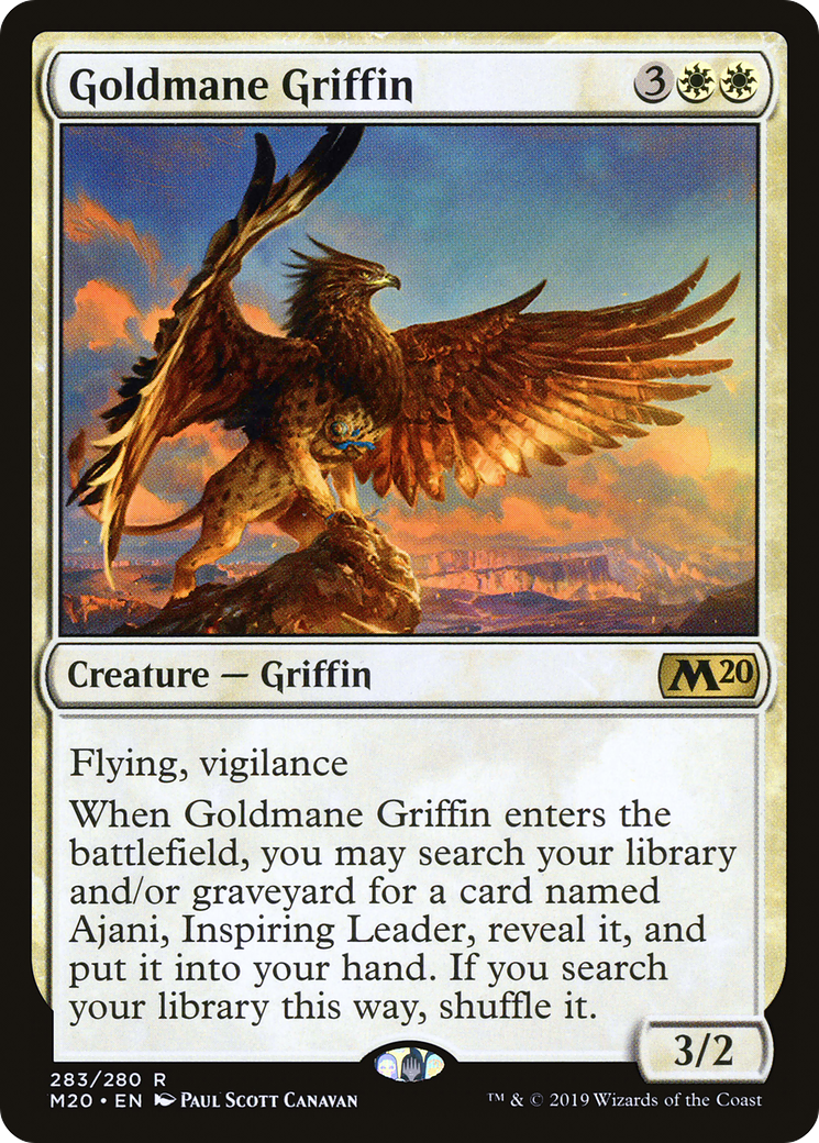 Goldmane Griffin (M20-283) [Core Set 2020] MTG Single Wizards of the Coast