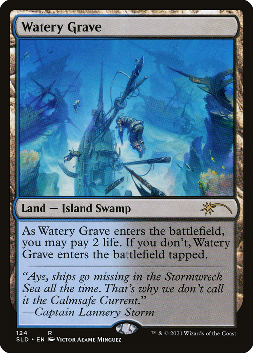 Watery Grave (SLD-124) [Secret Lair Drop] MTG Single Wizards of the Coast
