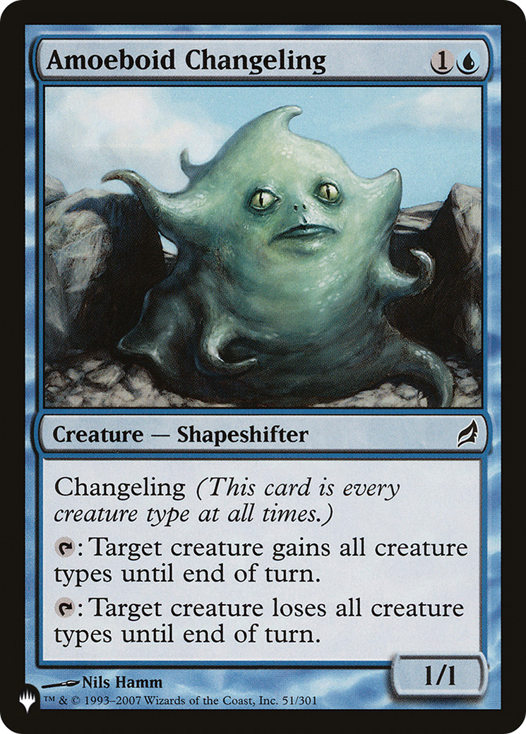 Amoeboid Changeling (LIST-LRW-51) [Mystery Booster] The List MTG Single Wizards of the Coast