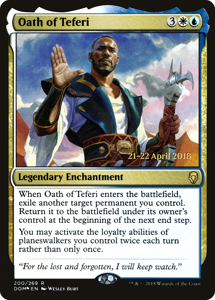 Oath of Teferi (PRE-200) [Dominaria Promos] Foil MTG Single Wizards of the Coast
