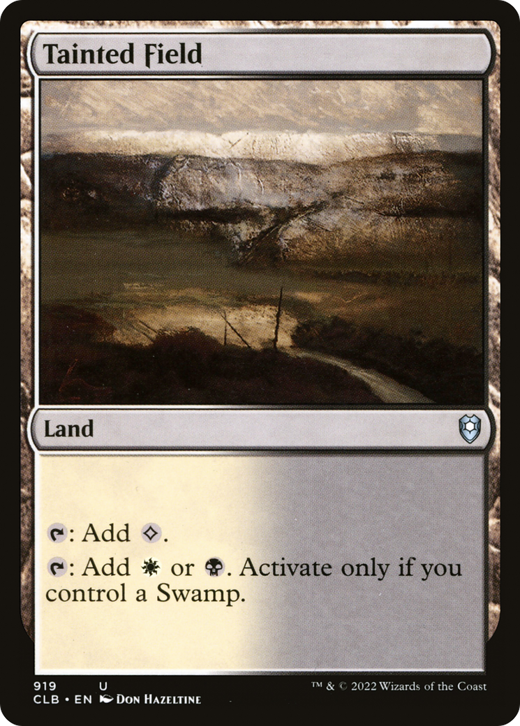 Tainted Field (CLB-919) [Commander Legends: Battle for Baldur's Gate] MTG Single Wizards of the Coast