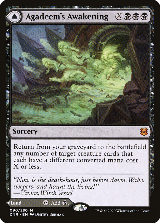Agadeem's Awakening (ZNR-090) [Zendikar Rising] Foil MTG Single Wizards of the Coast