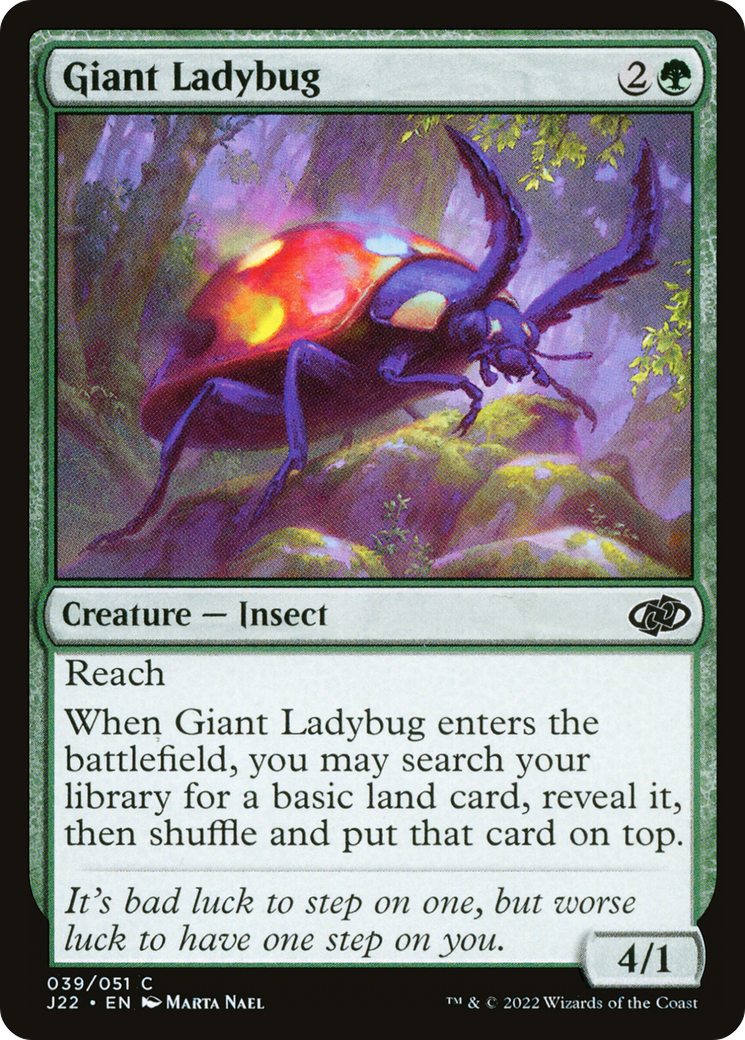 Giant Ladybug (J22-039) [Jumpstart 2022] Foil MTG Single Wizards of the Coast
