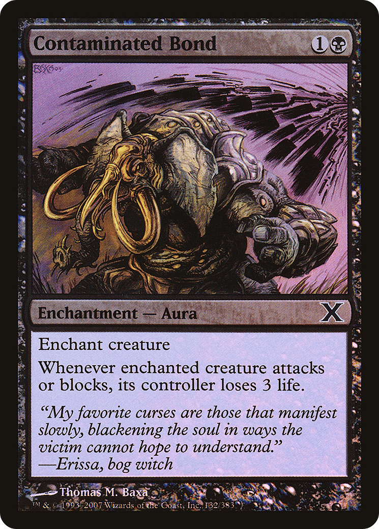 Contaminated Bond (10E-132★) [Tenth Edition] Foil MTG Single Wizards of the Coast