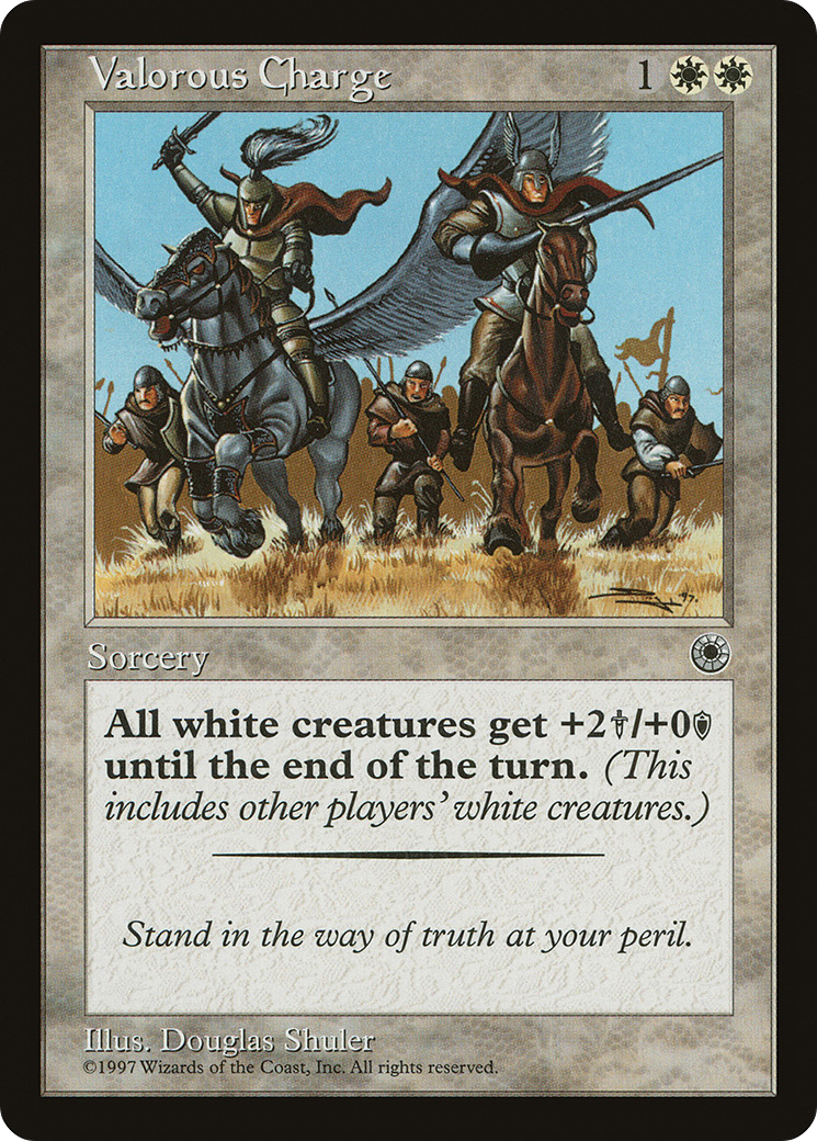Valorous Charge (POR-) [Misc] Portal MTG Single Wizards of the Coast