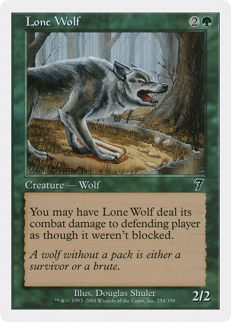 Lone Wolf (7ED-254) [7th Edition] MTG Single Wizards of the Coast