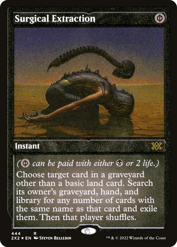 Surgical Extraction (Foil Etched) (2X2-444) [Double Masters 2022] Foil MTG Single Wizards of the Coast