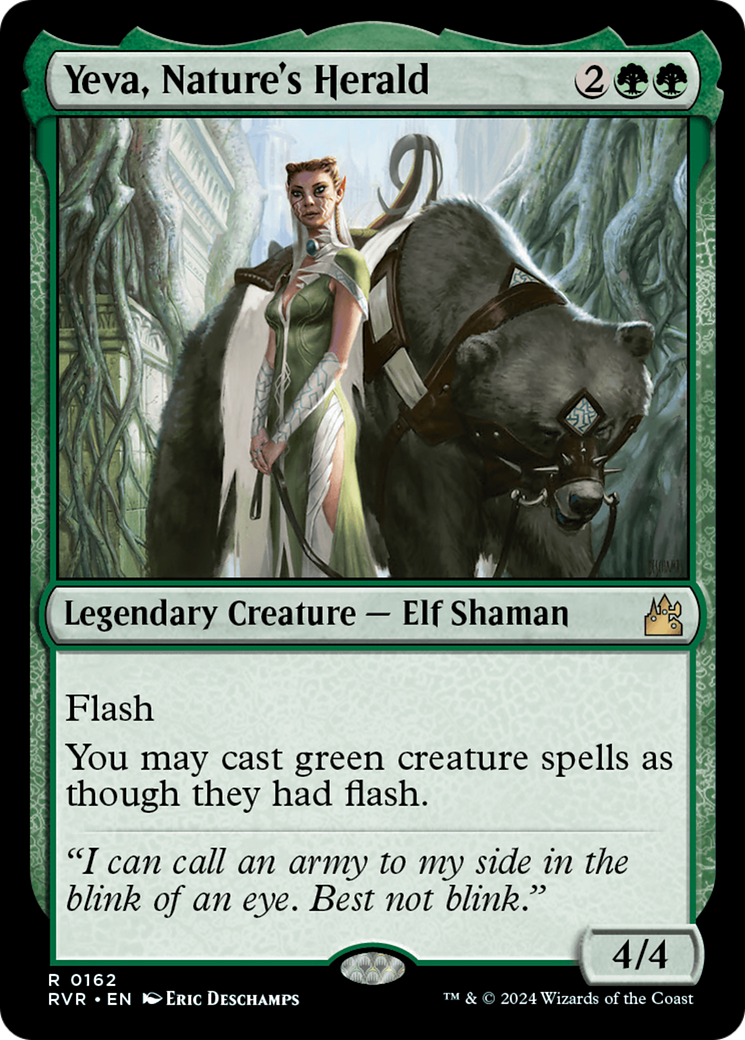 Yeva, Nature's Herald (RVR-162) [Ravnica Remastered] Foil MTG Single Wizards of the Coast