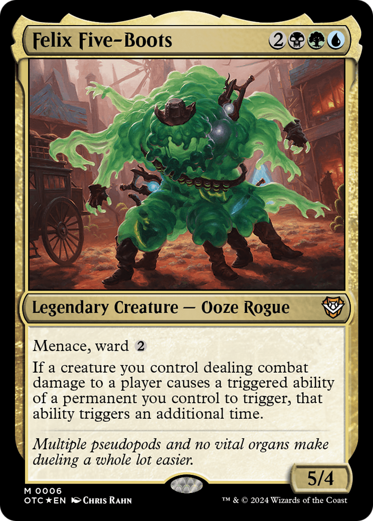 Felix Five-Boots (OTC-006) [Outlaws of Thunder Junction Commander] Foil MTG Single Wizards of the Coast