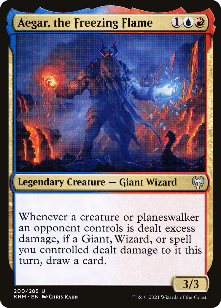 Aegar, the Freezing Flame (KHM-200) [Kaldheim] MTG Single Wizards of the Coast