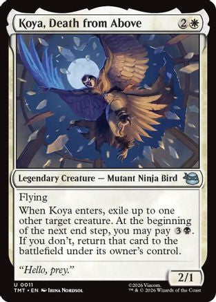 Koya, Death from Above (TMT-011) [Teenage Mutant Ninja Turtles] MTG Single Wizards of the Coast