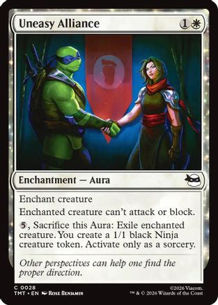 Uneasy Alliance (TMT-028) [Teenage Mutant Ninja Turtles] MTG Single Wizards of the Coast