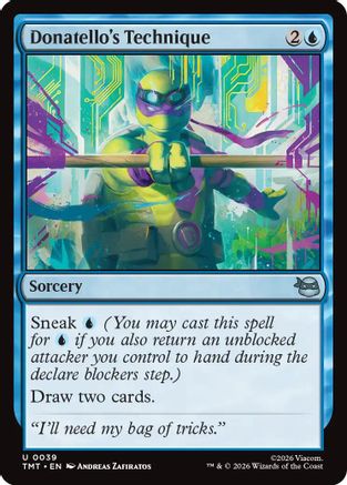 Donatello's Technique (TMT-039) [Teenage Mutant Ninja Turtles] Foil MTG Single Wizards of the Coast