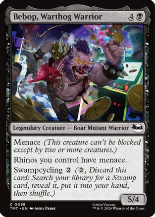 Bebop, Warthog Warrior (TMT-059) [Teenage Mutant Ninja Turtles] Foil MTG Single Wizards of the Coast