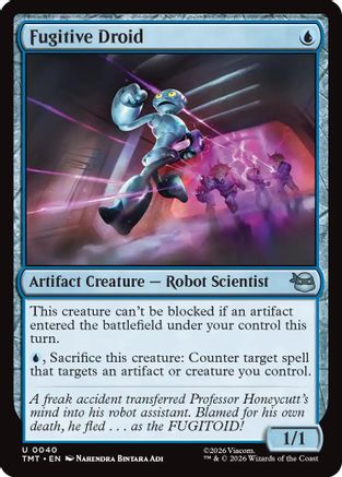 Fugitive Droid (TMT-040) [Teenage Mutant Ninja Turtles] Foil MTG Single Wizards of the Coast