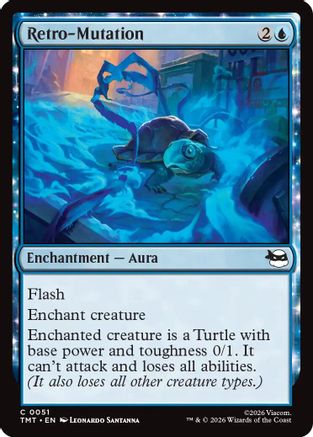 Retro-Mutation (TMT-051) [Teenage Mutant Ninja Turtles] Foil MTG Single Wizards of the Coast